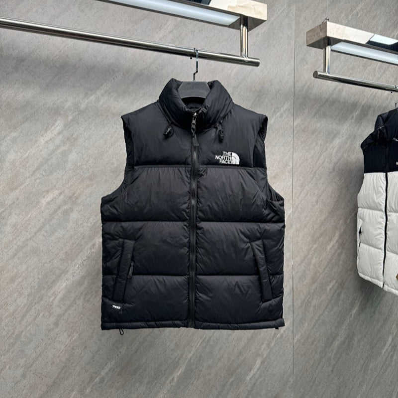 110429 Men's and women's classic high and full embroidered logo down vest clothes on the north side