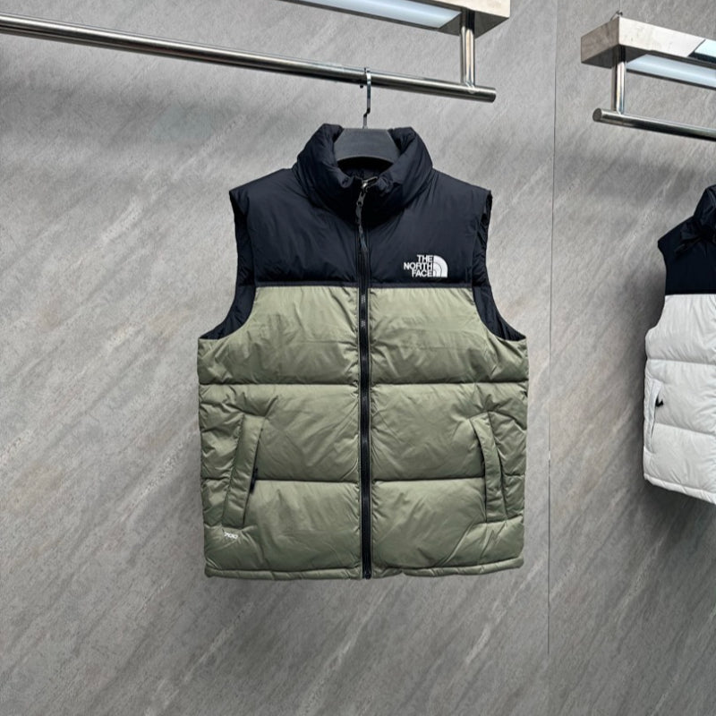 110429 Men's and women's classic high and full embroidered logo down vest clothes on the north side