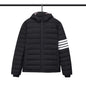 Thom BrownePremium Short Down Jacket - 90% Duck Down with Drawstring Hood