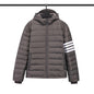 Thom BrownePremium Short Down Jacket - 90% Duck Down with Drawstring Hood