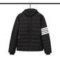 Thom BrownePremium Short Down Jacket - 90% Duck Down with Drawstring Hood