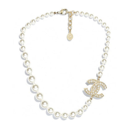 18K  Chanel 100TH ANNIVERSARY Pearl Chain Necklace