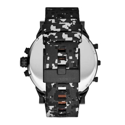 Diesel DZ7311 Big Daddy Chronograph Men's Watch – Black Dial & Black Leather Strap