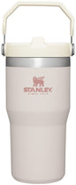 STANLEY IceFlow Stainless Steel Tumbler with Straw - Vacuum Insulated Water Bottle for Home, Office or Car Reusable Cup Leak Resistant Flip Cold 12 Hours Iced 2 Days (Rose Quartz)