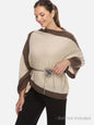Beige Cashmere Poncho
