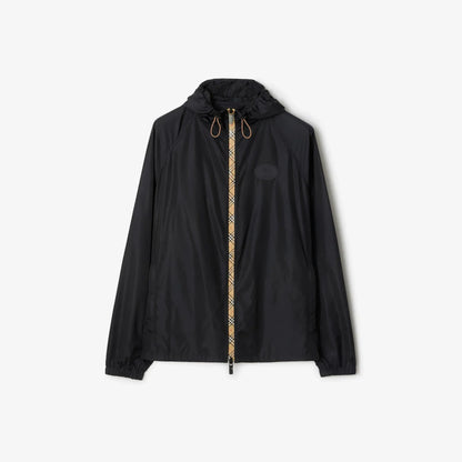 Burberry Nylon Clapton Hooded Jacket in Black