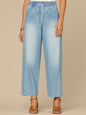 "Ab"leisure Skyrise Drawstring Double Pocket Petite Barely Barrel Jean