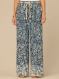 "Ab"leisure Skyrise Rope Belt Spade Pocket Printed Wide Leg Pants