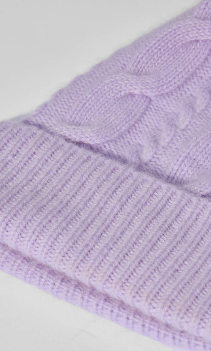Cable-Knit Cashmere Beanie