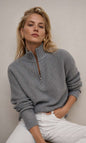 Cortina Cashmere Half-Zip Sweater
