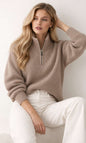 Cortina Cashmere Half-Zip Sweater