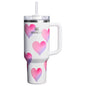 Stanley Cup Valentine's Day 40 oz Stainless Steel H2.0 Flowstate Quencher Tumbler