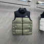 110429  Men's and women's classic high and full embroidered logo down vest clothes on the north side