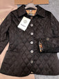 Burberry Diamond-Quilted Button-Front Jacket