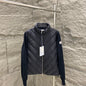 042067  Women's knitted spliced down jacket clothing