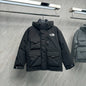 105891  Men's and women's northern workwear with multiple pockets, hooded down jacket, clothes