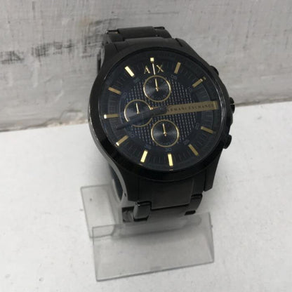 Armani Exchange Hampton AX2164 Men's Chronograph Watch – Black Dial with Black Stainless Steel Strap