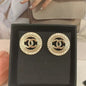18K  Chanel Classic Diamond Earrings