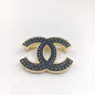 18K  Chanel Black Brooch