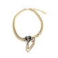 18K  Chanel Black Choker Necklace