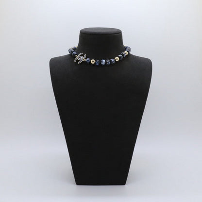 18K  Chanel Blue Pearl Necklace