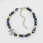 18K  Chanel Blue Pearl Necklace