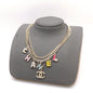 18K  Chanel Color Typo Necklace