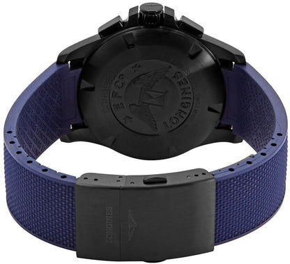 Longines Conquest V.H.P. Blue Rubber Strap Men's Watch L3.727.2.96.9