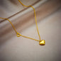 IL -  Gold Stainless Steel Heart Pendant Necklace
