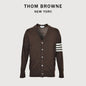 Thom Browne TB 26FW 4-Bar Superfine Wool Cardigan